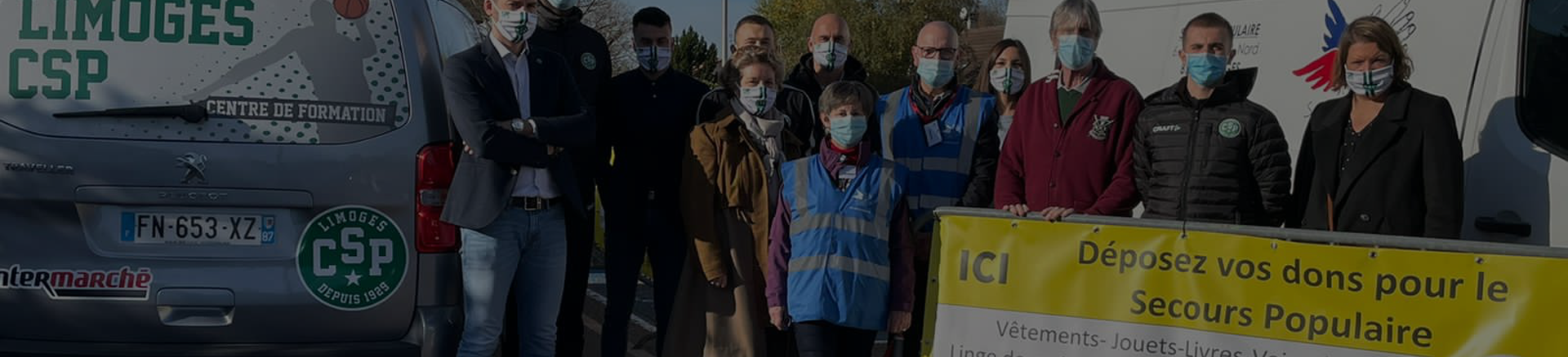 Collecte pour le Secours Populaire à Intermarché Ventadour